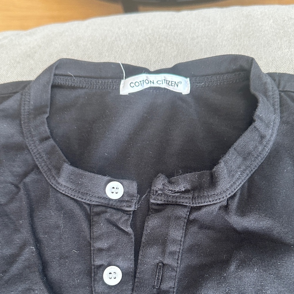 Cotton Citizen Black Casual Button Down Shirt